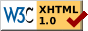 Valid XHTML 1.0 Strict. Valid CSS.